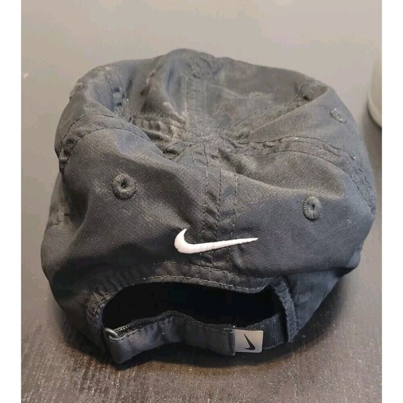Nike Infant Toddler Hat Baseball Cap Adjustable Strap Back Black Sports Dri-fit - Picture 2 of 4
